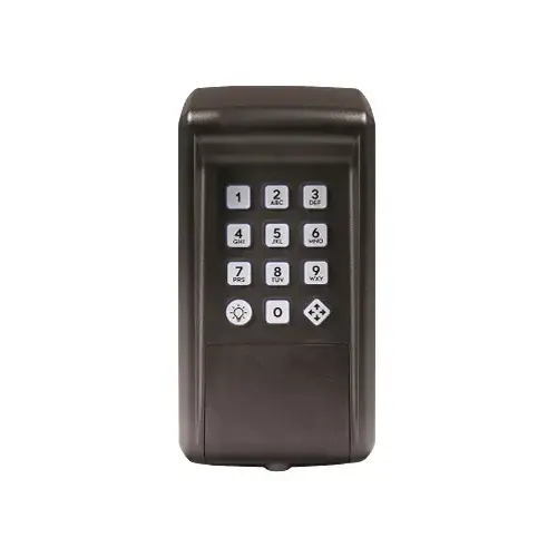 Mighty Mule MMK200 Wireless Digital Keypad, 4.1 in W, 2.2 in D, 9.8 in H, 25 Programming Code, ABS Housing Material
