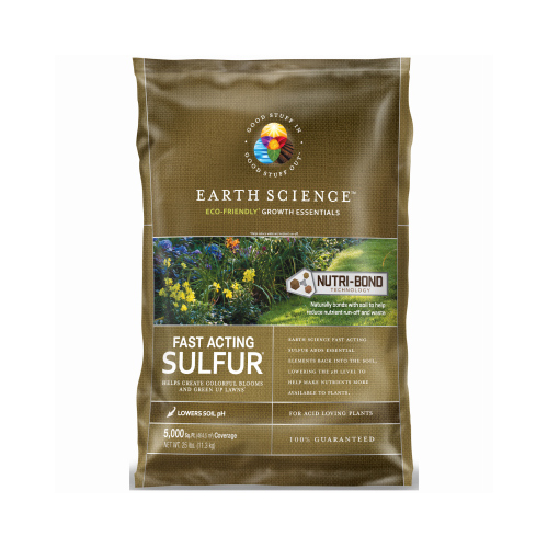 Earth Science 11883-80 Soil Sulphur 5000 sq ft 25 lb