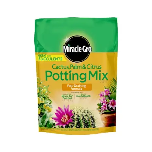 Miracle-Gro 72078430 8 Qt. Fast Draining Cactus, Palm & Citrus Potting Mix