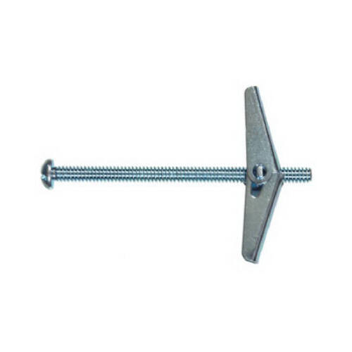 Toggle Bolt 1/4" D X 4" L Round Steel - pack of 5