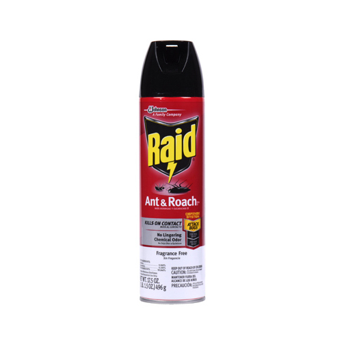 Ant and Roach Killer, Liquid, Spray Application, 17.5 oz Clear