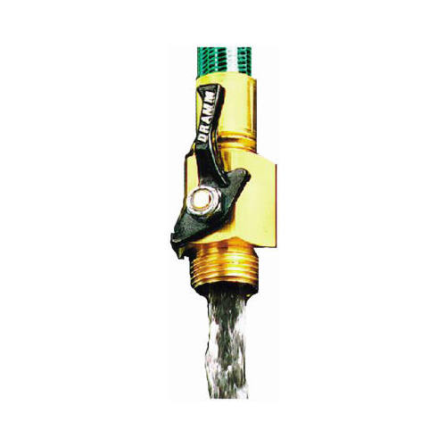 DRAMM 6012353 Hose Shut-off Valve 3/4" Brass Threaded Male