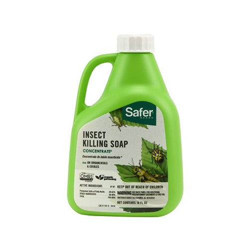 Safer Brand 5118-6-XCP6 Insect Killing Soap Concentrate Organic Liquid 16 oz - pack of 6