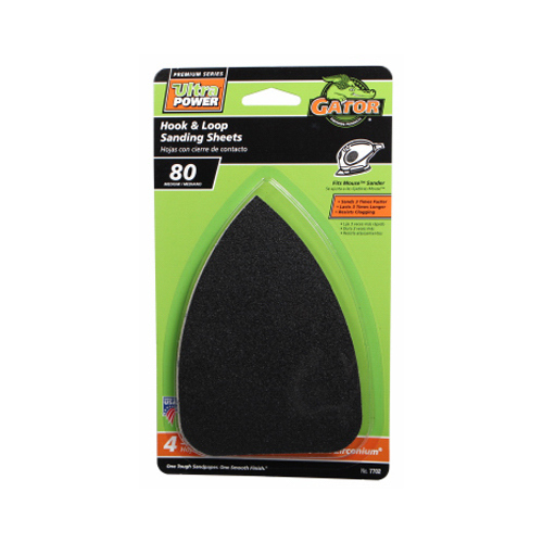 GATOR 7702 Mouse Sandpaper Mouse 5" L X 3-1/2" W 80 Grit Zirconium Oxide