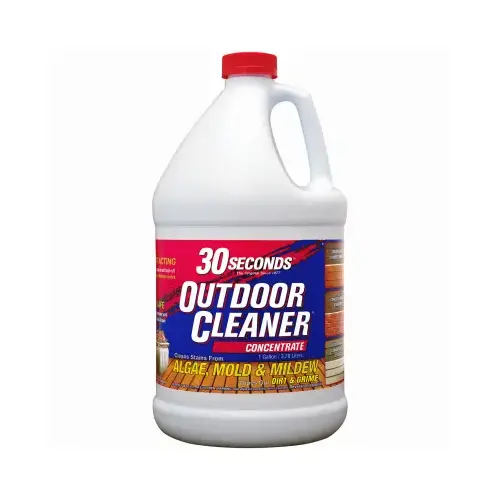 Outdoor Cleaner, 1 gal Bottle, Liquid, Bleach, Light Yellow - pack of 4