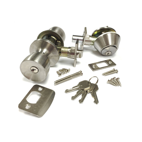 RV Knob and Deadbolt Door Lock Set