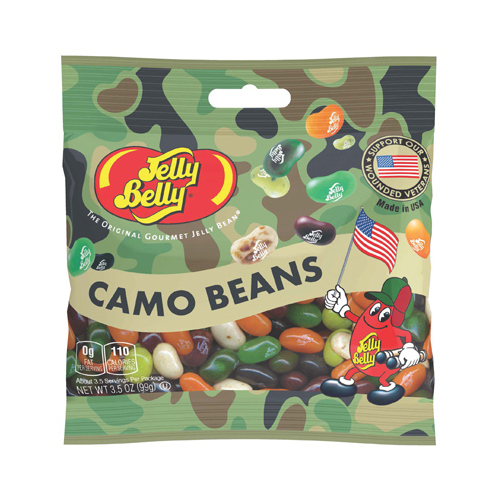 Jelly Beans Green Camo Beans 3.5 oz - pack of 12