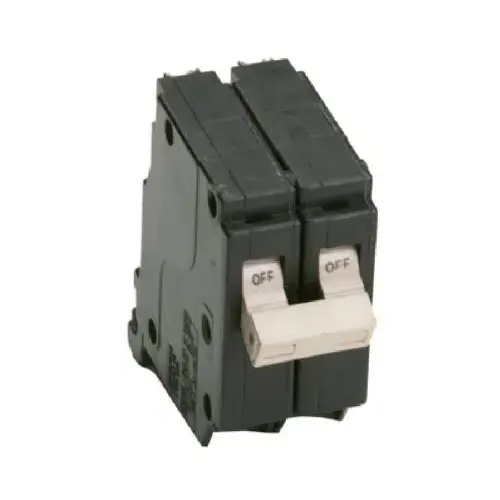 Eaton CHF250 Circuit Breaker with Flag, Mini, Type CH, 50 A, 2 -Pole, 120/240 V, Instantaneous Trip