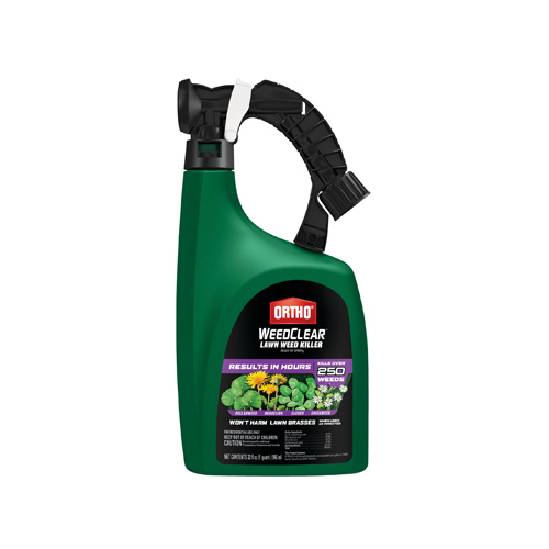 WEEDCLEAR Weed Killer, Liquid, Spray Application, 32 oz Bottle