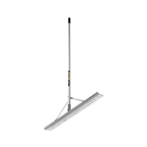 Landscape Rake, 4.325 in L Head, 36 in W Head, 36 -Tine, Aluminum Head