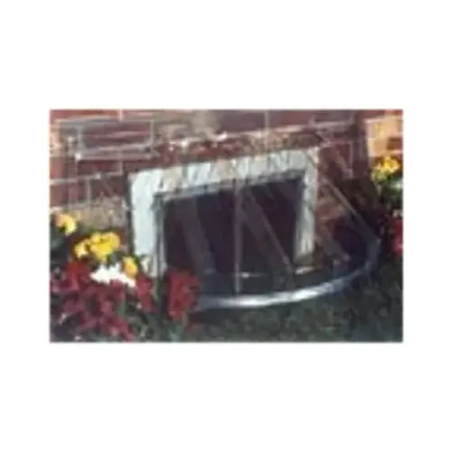 Bubble Window Well Cover, Circular, 44-1/2 x 20 x 18-1/2 In.