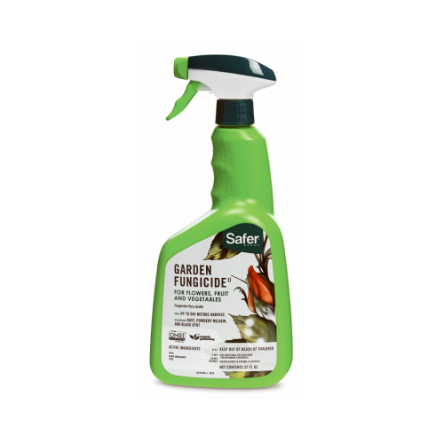 Safer Brand 5450-6 -6 Garden Fungicide, Liquid, Yellow, 32 oz Bottle