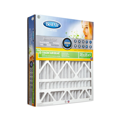 Air Filter 20" W X 25" H X 5" D 13 MERV Pleated - pack of 3