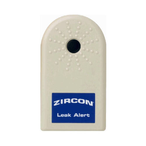 Zircon 64003 Water Leak Detector, 9 V, 72 hr Response, Alarm: Audible, 85 dB