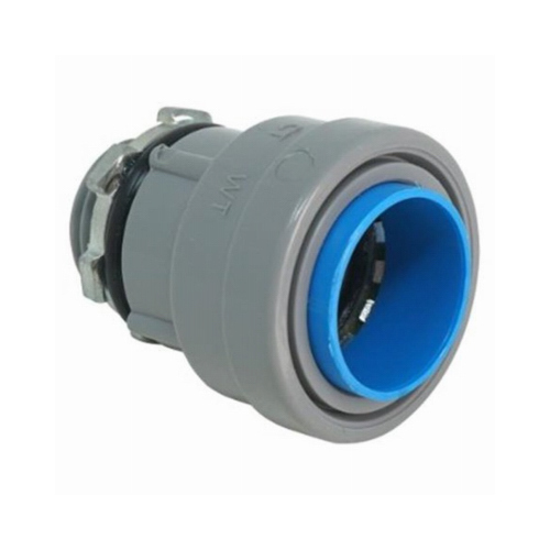 SIMPush Liquidtight Connector, 3/4 in Push-On, 1.65 in Dia, 1.83 in L, PVC