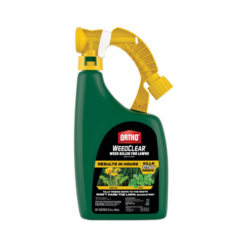 WeedClear RTU Lawn Weed Killer, Liquid, Spray Application, 32 oz Bottle