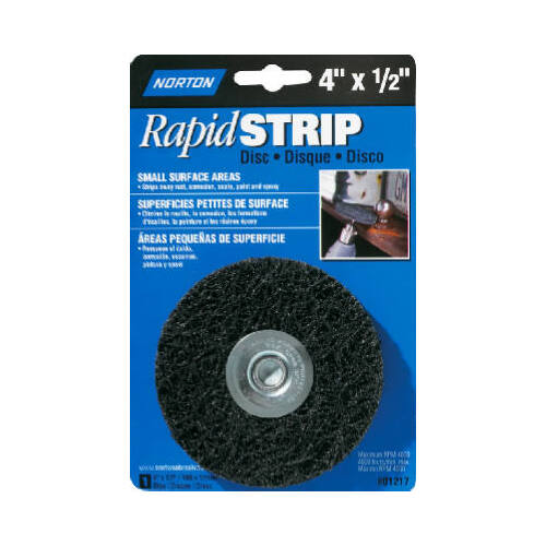 Spindle-Mounted Wheel Rapid Strip 4" D X 1/2" Silicon Carbide Disc