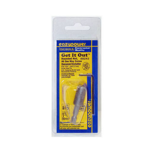 EAZYPOWER 88243 One Way Screw Remover, #6 Bolt/Screw, HSS