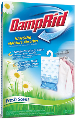 DampRid FG80 Hanging Moisture Absorber Fresh Scent 14 oz