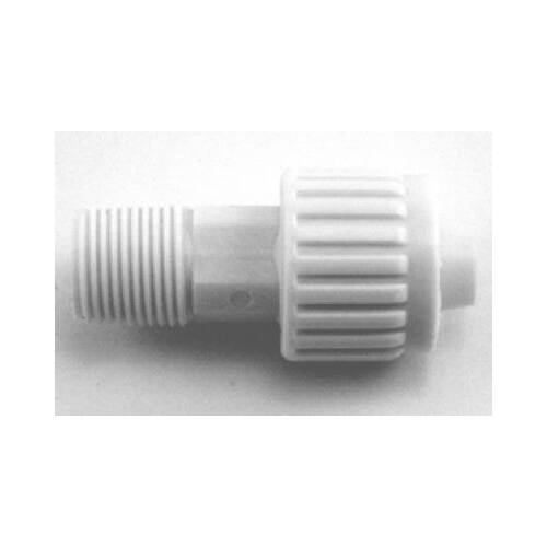 Flair-It 16852 Tube to Pipe Adapter, 1/2 x 3/8 in, PEX x MPT, Polyoxymethylene, White