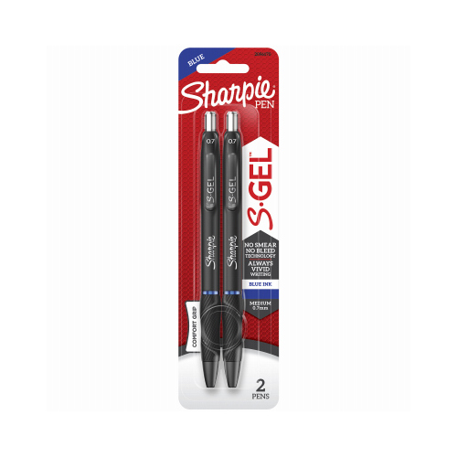 Gel Pen S-Gel Blue Retractable Pair