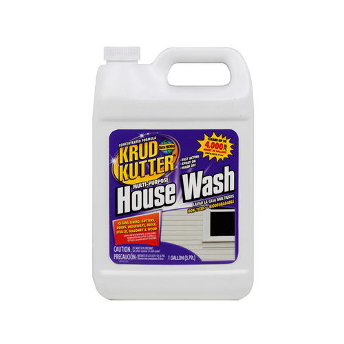 House Wash Cleaner, 1 gal Bottle, Liquid, Mild