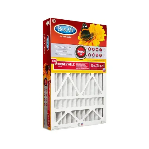 Air Filter, 24-3/4 in L, 15-3/4 in W, 11 MERV, Cardboard Frame