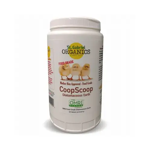 St. Gabriel Organics 50210-2 St Gabriel Organics CoopScoop 20 Oz. Ready To Use Powder Food Grade Diatomaceous Earth