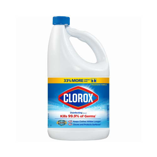 CLOROX 32263 Regular Bleach, 81 oz, Liquid, Bleach