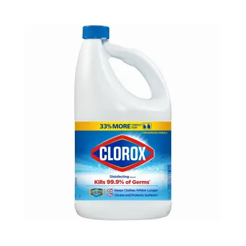 Regular Bleach, 81 oz, Liquid, Bleach Light Yellow