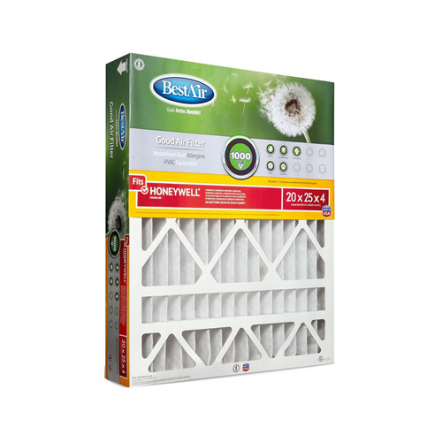 Air Filter, 25 in L, 20 in W, 8 MERV, Synthetic Filter Media