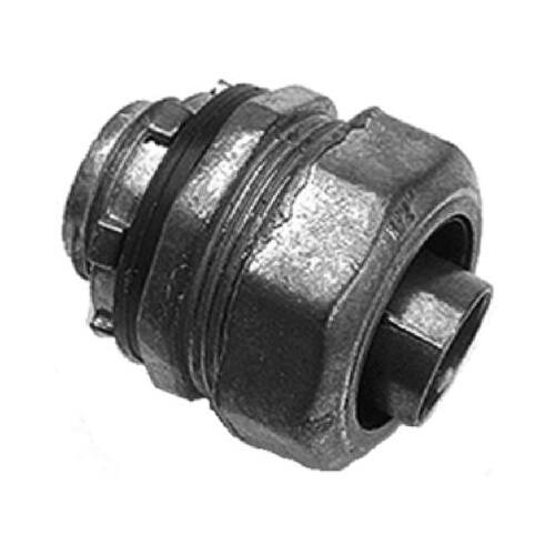Conduit Connector, 1/2 in Compression, 1.29 in OD, Zinc