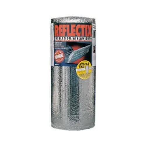 Insulation 24" W X 25 ft. L R-3.7 to R-21 Reflective Radiant Barrier Roll 50 sq ft