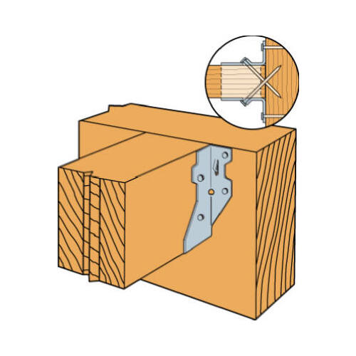Simpson Strong-Tie LUS46Z Double Shear Hanger, ZMAX Coating, Galvanized ...