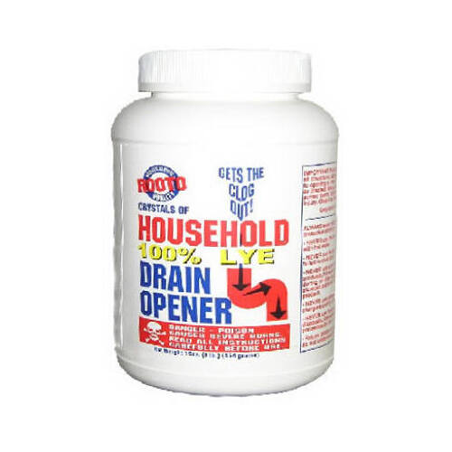 Drain Cleaner Household Lye Based Crystals 1 lb