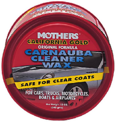 Mothers 05500 California Gold Paste Wax, 12 oz.