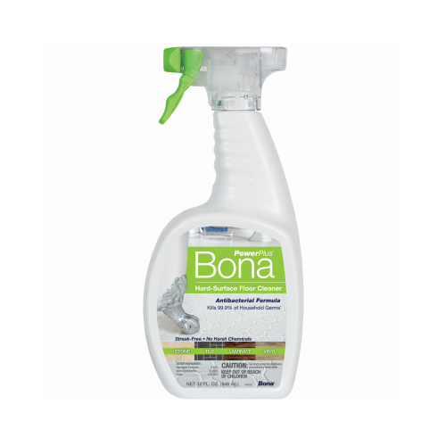 Bona WM851051001-XCP8 PowerPlus Anti-Bacterial Floor Cleaner, 32 oz Spray Bottle, Liquid, Floral - pack of 8