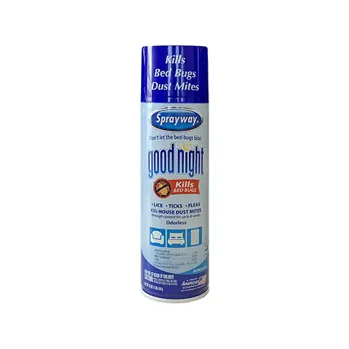 Sprayway SW003R Dust Mite and Bed Bug Spray Canister 16 oz. Use in Homes, Dormitories, Motor Homes and Cam