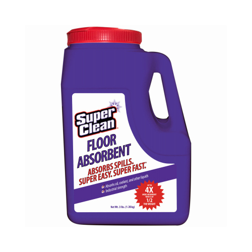 SuperClean 701015 Floor Absorbent, 3 lb, Liquid, Essentially Odorless