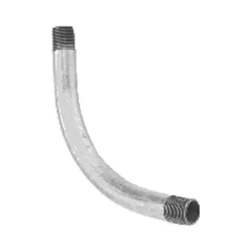 Rigid Elbow, 90 deg Angle, 3/4 in, Steel, Galvanized