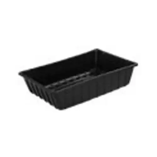 Super Tub, 23 gal Capacity, 36 in L, 24 in W, 8 in H, Polyethylene, Black, Rectangle