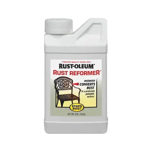 STOPS RUST Rust Reformer, Liquid, Solvent-Like, Clear, 8 oz