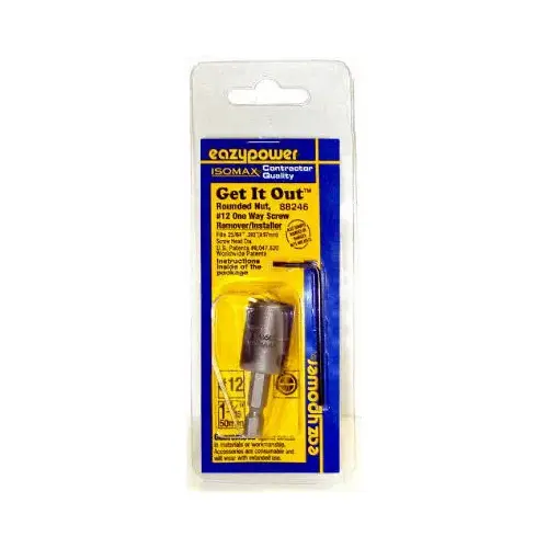 EAZYPOWER 88246 Isomax #12 One Way Rounded Nut and Screw Extractor