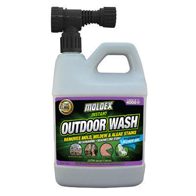 Moldex 5330 Non-Bleach Outdoor Wash, 32 oz, Liquid, Mild, Opaque White