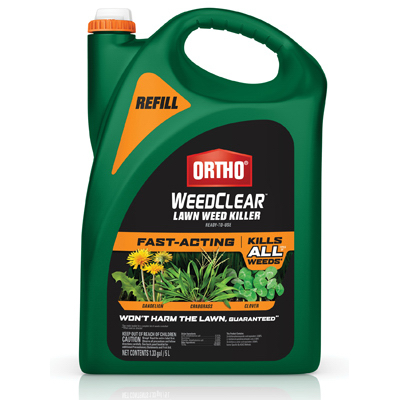 Ortho 0447605 WEEDCLEAR Weed Killer Refill, Liquid, 1.33 gal Bottle Light Brown