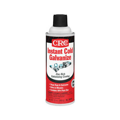 CRC 05048 Instant Cold Galvanize, Gray, 13 oz, Aerosol Can