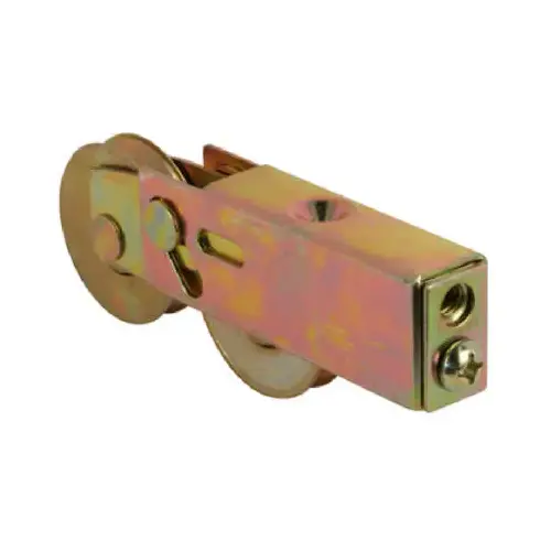 D 1754 Roller Assembly, 1-1/2 in Dia Roller, 5/16 in W Roller, Steel, 2-Roller, Plain Back Mounting Bronze