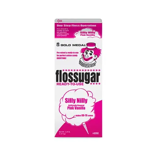 Cotton Candy Sugar Flossugar Vanilla Pink 3.25 lb