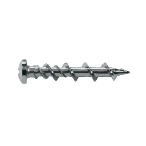 Walldog Screw & Anchor 3/16" D X 1-1/4" L Chrome Pan Head - pack of 10