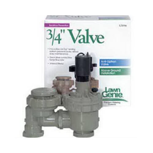 Lawn Genie L7034 Anti-Siphon Valve with Flow Control, 3/4 in, FNPT, 150 ...